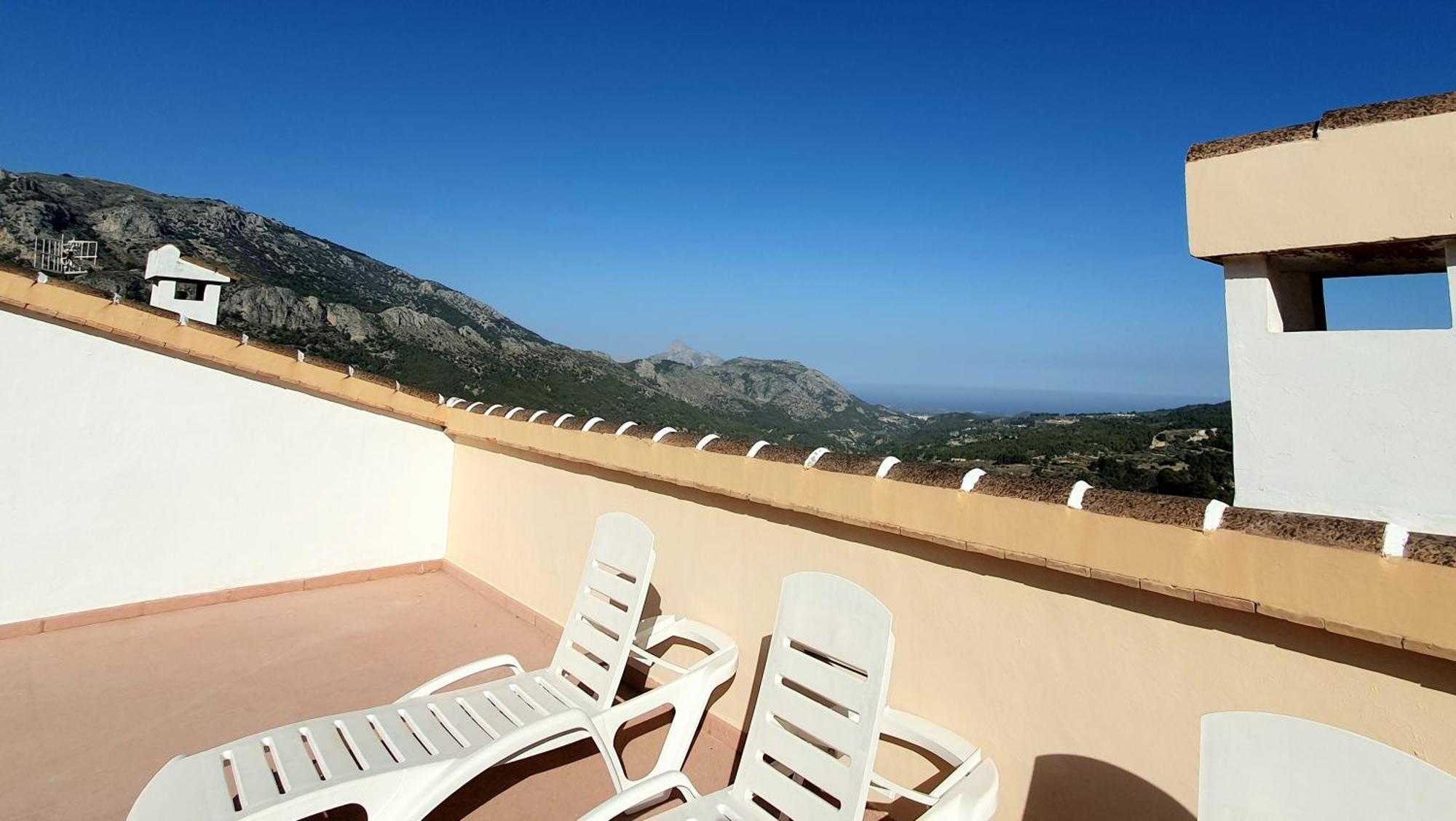 Atico Guadalest Rooftop Apartment With 360º Views And Art Exteriér fotografie